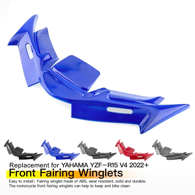 Motorcycle Front Fairing Winglets Replacement for YAMAHA YZF R15 V4.0
