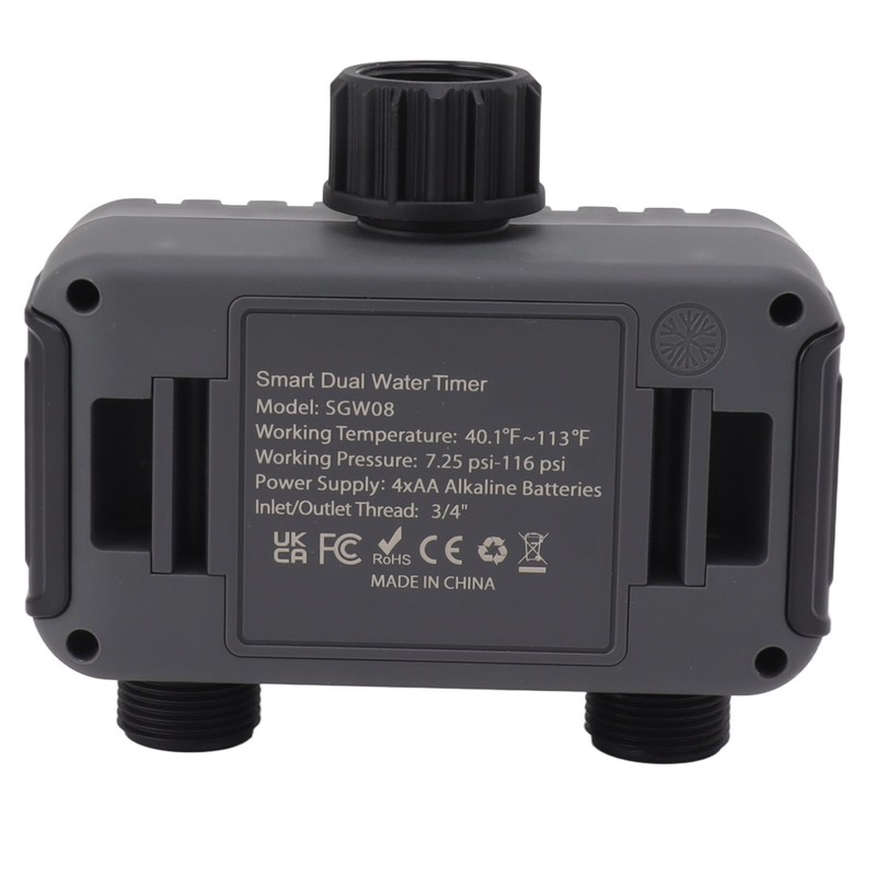 Smart Water Timer 2 Outlets WiFi Sprinkler Hose Timer with