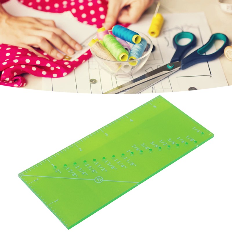 Magnetic Seam Guide Set Resistance Ruler Perforated Seam Measurement Quilting