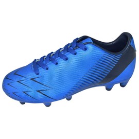 Vizari Ranger Youth Firm Ground Soccer Cleats – FG Outdoor Football Shoes | Ideal for Toddlers & Little/Big Kids | Snug Fit with Long-Lasting Comfort Blue/Black