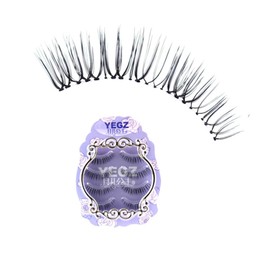 Baluue Natural Lifelike False Eyelashes 4 Pairs Handmade Fiber Eyelashes for Women Long and Soft for Everyday Makeup