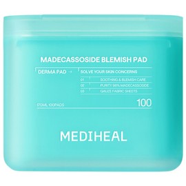 Mediheal Madecassoside Trace Derma Pad 2nd generation, 100 sheets, 1 piece / 메디힐 마데카소사이드 흔적 더마 패드 2세대, 100매입, 1개