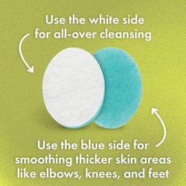 Buf Puf - Esponja corporal, esponja de baño, desarrollada por dermatólogos, limpia la piel de la suciedad y el exceso de aceite, reutilizable, exfoliante, 1 unidad