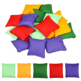 JNAWA Small Bean Bag Children's Square Solid Color Double-Layer Leak-Proof Sandbag Ball Outdoor Throwing Game Bean Bag Fun Activity Props (20)