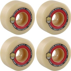 Spitfire Wheels Formula Four Tablets Natural/Red Skateboard Wheels - 54mm 101a (Set of 4)