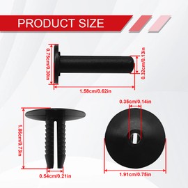 Icyhaws 20PCS Bumper Trim Clips, Car Wheelhouse Liner Push-Type Retainer Clip, Rivet Clip Compatible with 3/5/7 Series F20 F21 F22 E46 E39 E83 E70 X1 X2 X3#51118174185