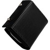 Dom Teporna Men's Bifold Wallet, Large Capacity, Compact, Carbon Leather,