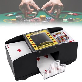 Aohcae 2 Deck Automatic Card Shuffler, Automatic Card Shuffler for Home Party Club Bridge Poker Games