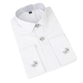 UUIOUOIUU Silver cufflinks Initial cufflinks for men shirts button covers Letter G