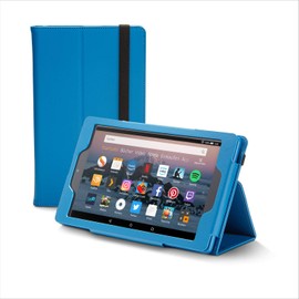 Nupro Premiumhülle für Fire HD 8-Tablet, faltbar, Blau