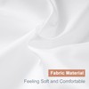 UFRIDAY White Fabric Long Shower Curtain Liner 72 x 78