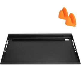 Full-Size Griddle Inserts for Weber Summit 600 Series Grills, Flat Top Griddle for Summit E-640/650/660/670 S-640/650/660/670 Gas Grills with a Smoker Box, Replacement Parts for Weber 67552