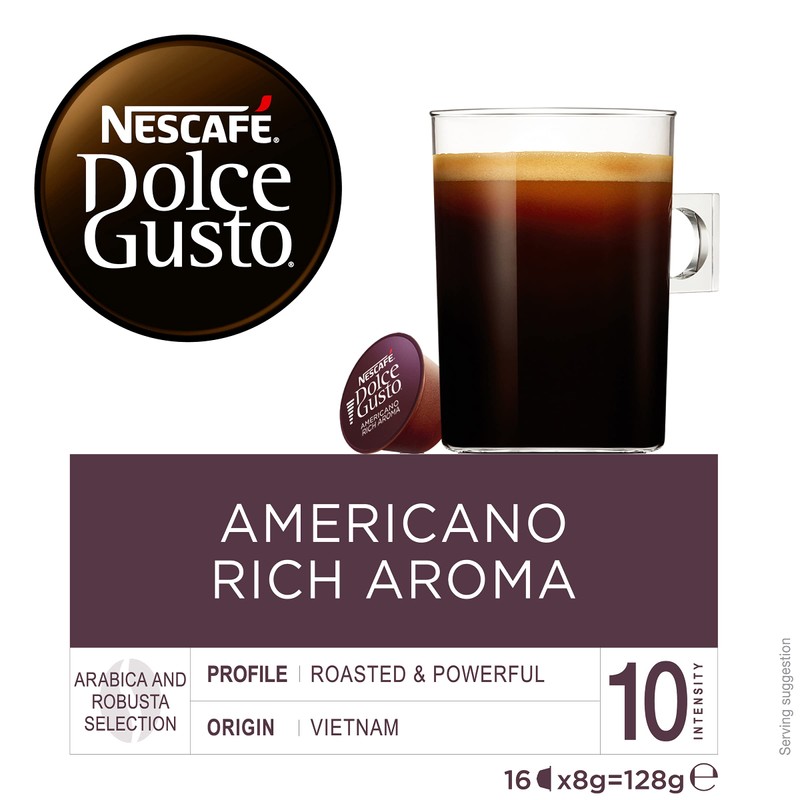 NESCAFÉ DOLCE GUSTO Americano Rich Aroma Coffee Capsules Box of