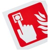 Caledonia Signs 11017B Fire Alarm Call Point Symbol Sign, Rigid