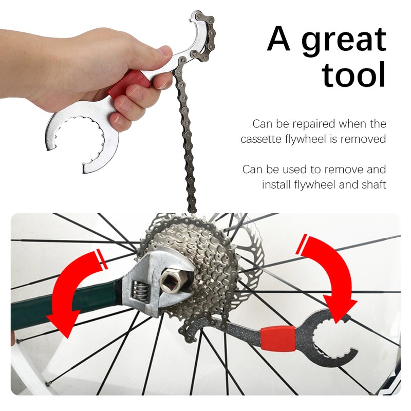 5Pcs Bicycle Repair Tool Set Mountain Bike Chain Cutter Flywheel
