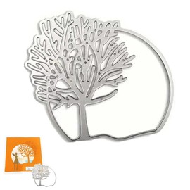 Tree Circle Frame Cutting Dies Stencil Tree Circle Frame DIY Cutting Dies Metal Embossing Stencils for DIY Invitations, Cards, Scrapbook, Embossing, Crafts