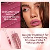 Glitter Lip Gloss Matt, Liquid Lipstick with Diamond Sparkles, 3D