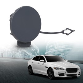 LQI Front Bumper Tow Hook Eye Cover Compatible with Jaguar XE XEL 2020-2021 Black T4N33909LML