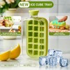 GROTOLY Ice Cube Bottle,Green Cool Summer Ice Bottle Cup,2 in