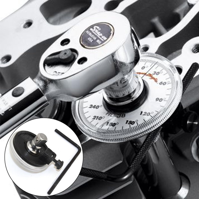 Xrten 1/2" Torque Angle Meter,360 Degree Angle Tool Stainless Steel