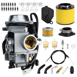 TRX350 Carburetor for Honda Rancher 350 TRX350FE TRX350FM TRX350TM TRX350TE 350ES 350FE 350FMTE 2000-2006 ATV 4 Wheeler Kit with Air Filter Oil Filter