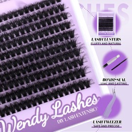 Lash Extension Set, Natural, 10-16 mm Eyelash Extensions Set, Fluffy, 3D-60D and Bottom Lashes, Manga Volume 0.07 D-Curl with Eyelash Glue (3D-2SX-60D-1016)