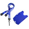 PCL media ltd Blue Staff Lanyard with Card Holder Safety