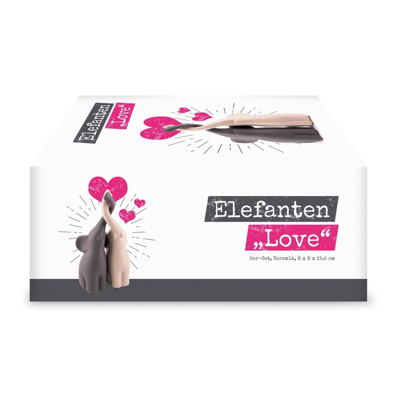 Pajoma 54837 Loving Elephants Set of 2, Height 25.5 CM