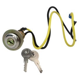 Ignition Key Starter Switch with 2 Keys Fits for Massey Ferguson Tractors 35, 40, 50, 65, F40, TE20, TO20, TO30, TO35 Replaces 14491A 764929M91 Vicue Latest Version