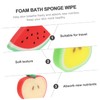 4pcs Bath Bath Rinser Exfoliator Loofah Cartoon Bath Sponge Pu