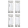 (case of 4) Eaton Z-Wave Plus dimmer Sitch, White, Single