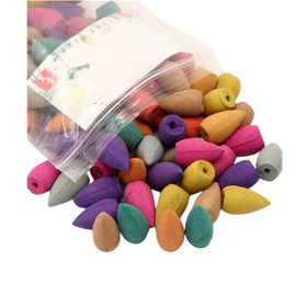 Backflow Incense Cones Backflow Incense Cones Natural Incense Cones Various Fragrances Jasmine Ocean Lily Osmanthus Rose (Pack of 300)