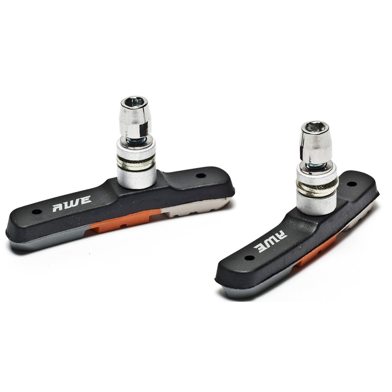 AWE® Triple Contour V Brake Pads Grey/Orange/White 72mm