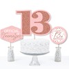 Big Dot of Happiness 13th Pink Rose Gold Birthday -