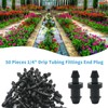 CADUFUELLY 50 PCS 1/4 inch Drip Fitting End Plug, Drip