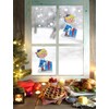 ProductWorks 7.25" Rudolph The Red-Nosed Reindeer Hermey Jelz Christmas Window