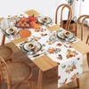 Bonhause Fall Pumpkin Placemats Set of 4, 12x18 Inch Autumn