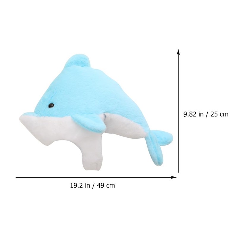 EXCEART Hat, Headwear, Plush Dolphin, Kigurumi, Cosplay, Halloween, Headwear, Cap,