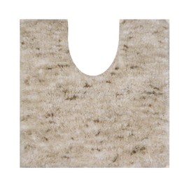 Home Weavers Luxury Toilet Rugs U-Shaped 20x20, Extra Soft and Absorbent Microfiber Bathroom Rugs, Non-Slip Plush Shaggy Bath Mat, Machine Wash Dry, Contour Bathroom Mats for Toilet Base, Ivory