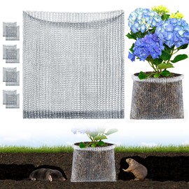 Aulock 5 Gallon Plant Root Protector for Gopher Voles Moles, 8 Pack Stainless Steel Guard Baskets Cages