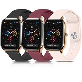 Wanme Correa para Ama zfit GTS/Ama zfit GTS 2 / Ama zfit GTS 2 Mini/Ama zfit GTS 2e, [3 Pack] 20mm Nueva Pulsera de Repuesto de Silicona para Ama zfit