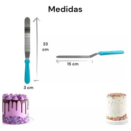 A4f Solutions Espatula Alisador Pasteles Repostería Acero Inoxidable 1pz