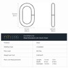 RCH Hardware CH-S53-14-AB Steel Clock Chain 14 Gauge, Antique Brass