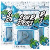 Sour Strips Sour Candy Belts, Blue Raspberry, Resealable Candy Bags,