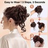 Krfapt 2PCS Messy Bun Piece for Women - Fake Hair