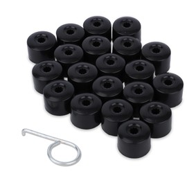 20pcs Car Wheel Lug Nut Covers, 17mm Car Wheel Nut Caps with Removal Tool Automotive Exterior Accessories Replacement for 1k0601173 VW Jetta Beetle Passat GTI CC