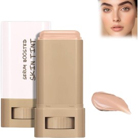Beauty Balm Serum Boosted Skin Tint – Full Coverage Concealer Balm & Tinted Moisturizing Serum Stick – Hydrating, Brightening Contour Foundation for Natural Finish – Shade 5#, 18g