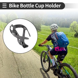 Motoforti Bike Bottle Cup Holder Cage Rack Quick Access ABS Plastic Bicycle Drinks Holder for MTB Road Mountain Bike Outdoor Cycling Black Carbon Fiber