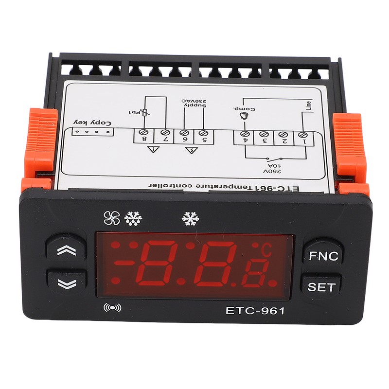 Freezer Temperature Controller Digital External Fahrenheit Celsius Switchable Refrigeration Defrosting