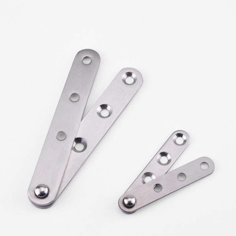 4 Piece Stainless Steel 360 Degree Rotating Concealed Hinges, Door